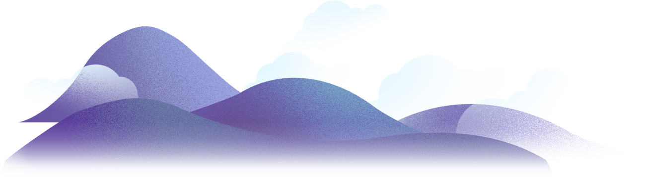 七夕牛郎织女渐变写实插画-远山